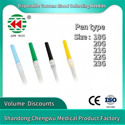 18G /20G /21G /22G /23G Pri faktori High Quality Medikal Disposable Pen Kalite Vacuum san kolekte zegwi