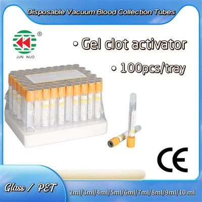 Separasyon jèl/coagulant vè oswa plastik vakyòm san echantiyon koleksyon tib