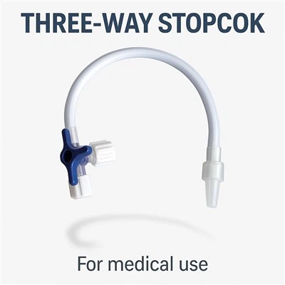 Twa-fason stopcock ak tib